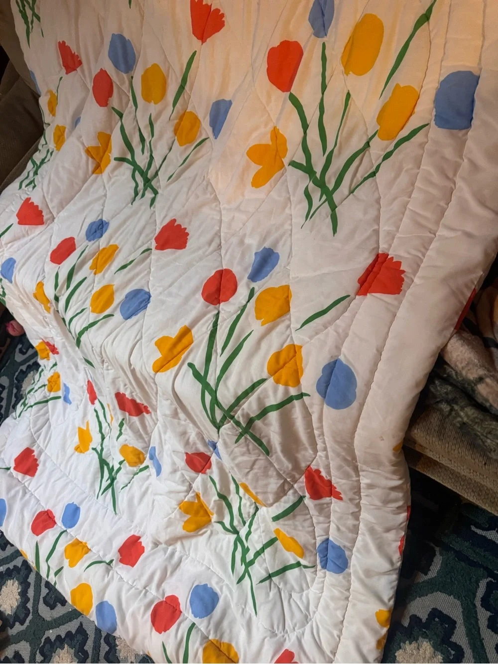Seven flowers  1970s Marimekko by Dan River